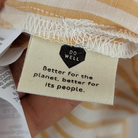 Madewell Workwear Yellow Striped Shirt Size Small - Picture 9 of 12